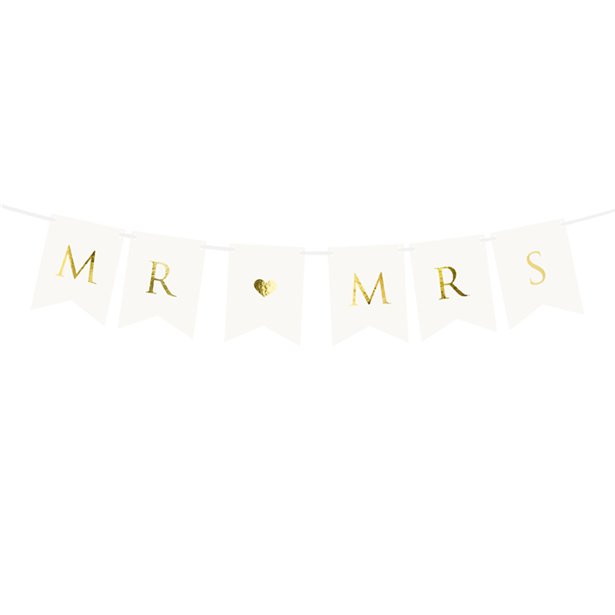 White Mr & Mrs Bunting - 85cm – product image 1