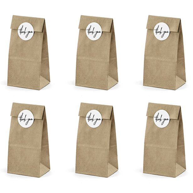 Kraft Thank You Treat Bags (6pk)