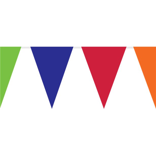 Rainbow Plastic Bunting - 10m – product image 1