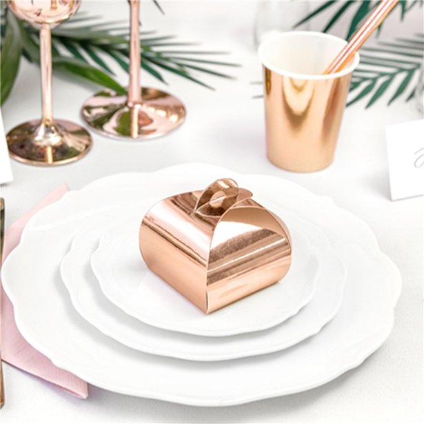 Rose Gold Favour Boxes (10pk)