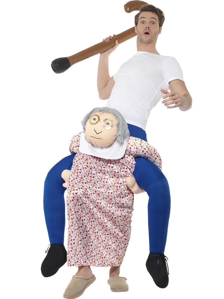 Piggyback Grandma - Adult Costume