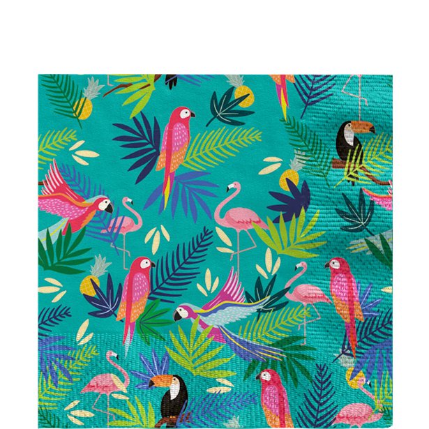 Club Tropicana Lunch Napkins - 33cm (16pk)