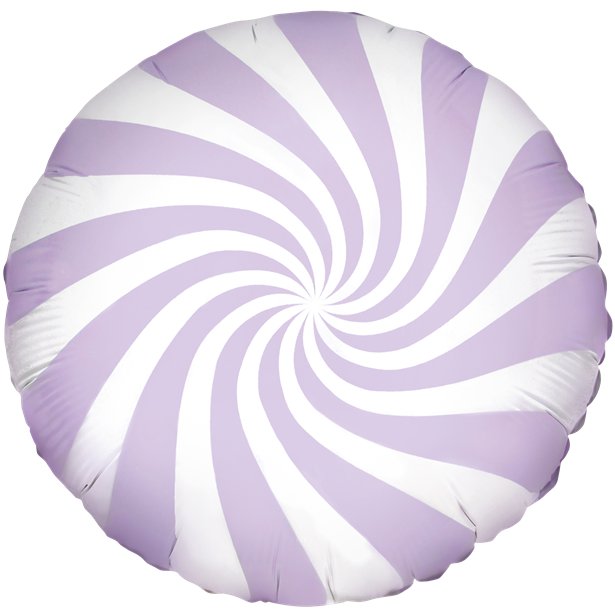 Lilac Candy Swirl Foil Balloon - 18" – product image 1