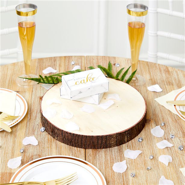 Wooden Slice Table Centrepiece - 22cm – product image 1