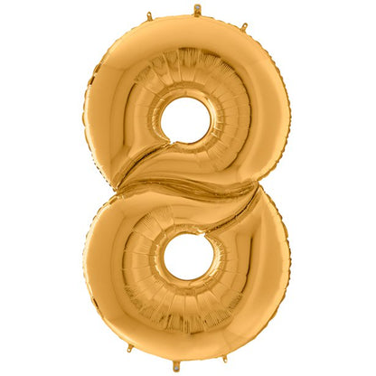 Gold Foil Number Balloons - 64"