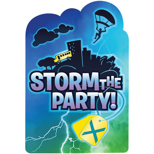 Battle Royal Party Invitations (8pk) – product image 1