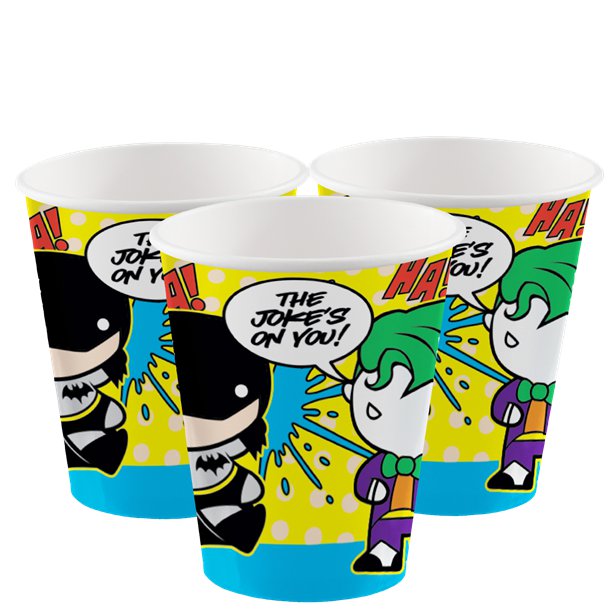 Batman & Joker Paper Cups - 250ml (8pk) – product image 1