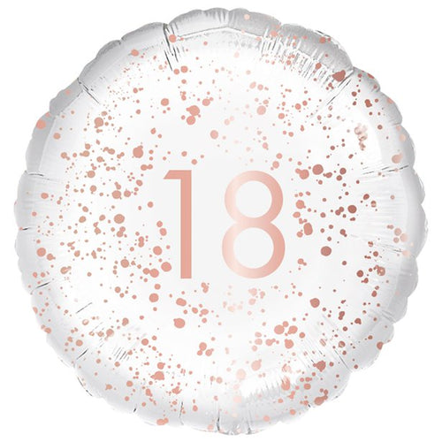 18th Rose Gold Foil Balloon - 18"