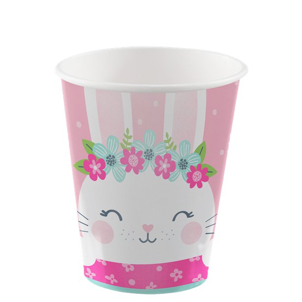 Birthday Bunny Paper Cups - 255ml (8pk) – product image 3