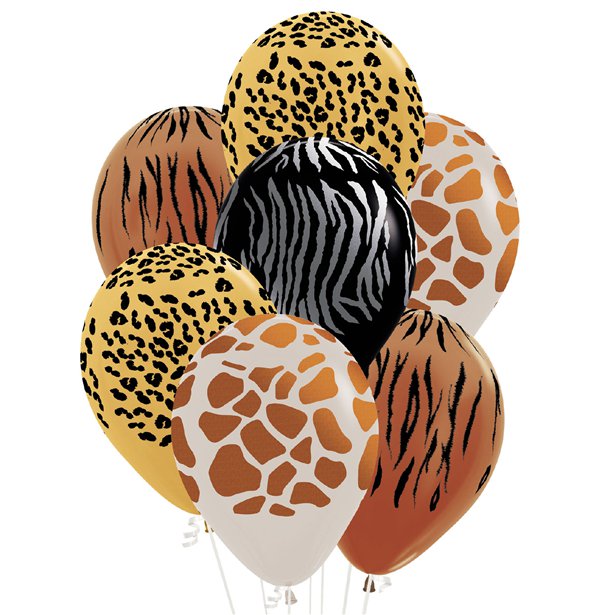 Animal Print Assorted Balloons - 11" Latex (25pk) – product image 1
