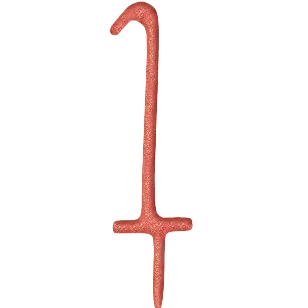 Rose Gold Sparkler Number 1 Candle - 17.8cm – product image 1