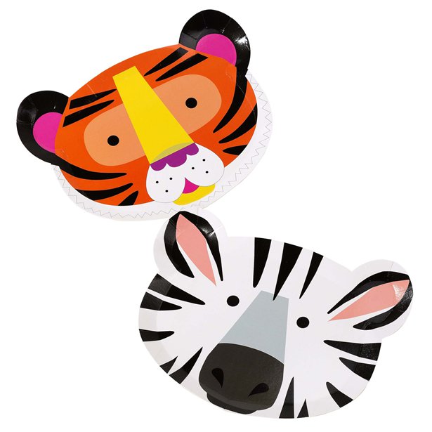 Party Animals Shaped Paper Plates - 23cm (12pk) – product image 1