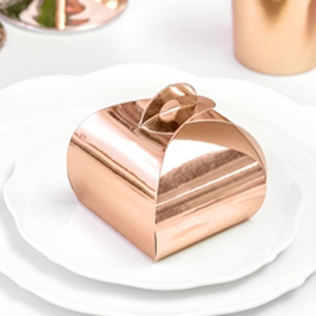 Rose Gold Favour Boxes (10pk)