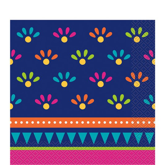 Boho Fiesta Paper Luncheon Napkins - 33cm (20pk)