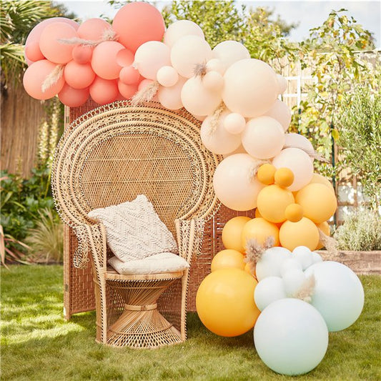 Pastels Balloon Arch - 75 Balloons