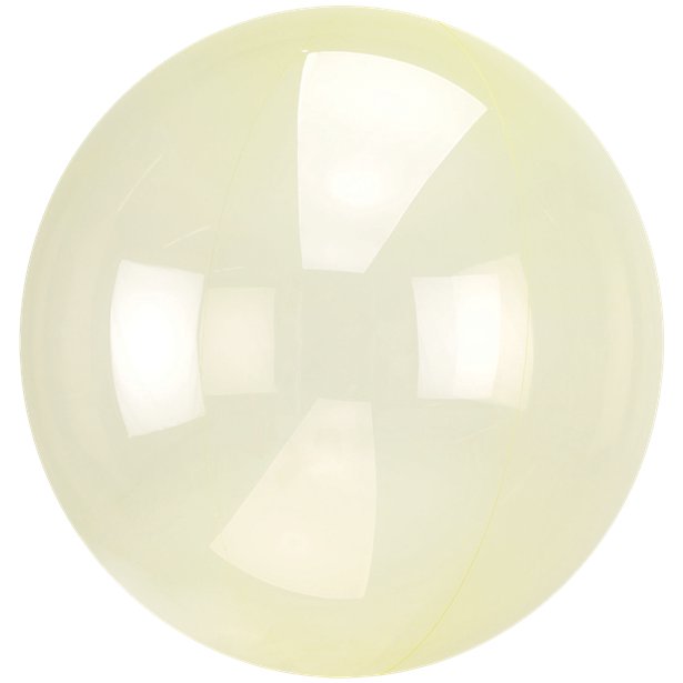 Crystal Clearz Yellow Balloon - 18"