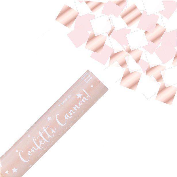 Metallic Rose Gold Confetti Cannon - 24cm