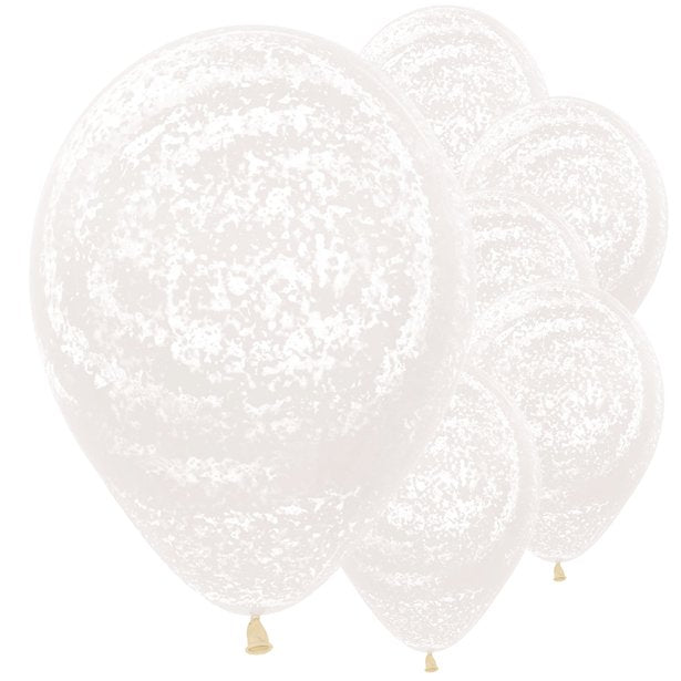 Graffiti Frosty White Balloons - 12" Latex (25pk) – product image 1