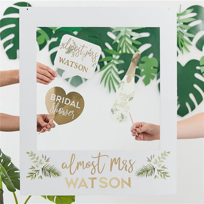 Botanical Hen Party Customisable Giant Polaroid Frame - 72cm x 60cm