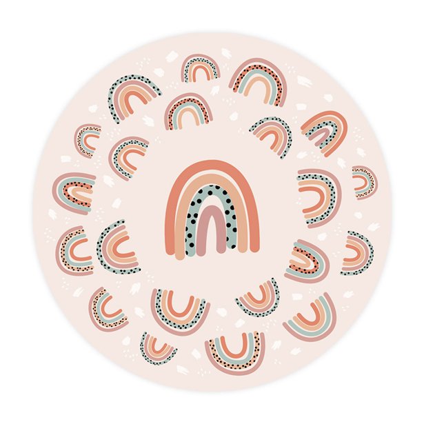 Boho Rainbow Cupcake Cases - 5cm (75pk)