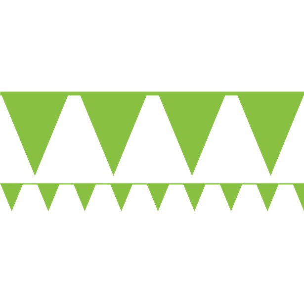 Lime Green Paper Bunting - 4.5m – product image 1