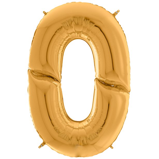 Gold Foil Number Balloons - 64"