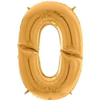 Gold Foil Number Balloons - 64"