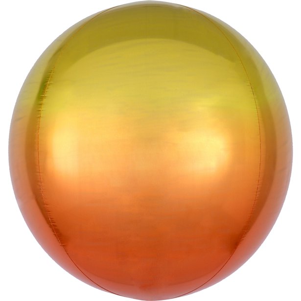 Ombre Yellow & Orange Orbz Balloon - 16" Foil