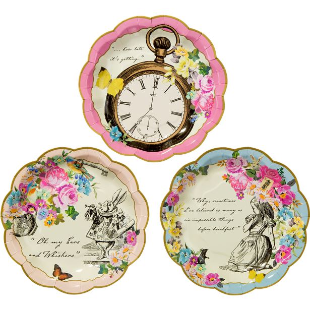 Alice in Wonderland Plates - 17cm (12pk) – product image 5