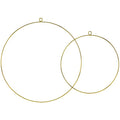 Hoops - Gold Metal Hanging Decorations (2pk) – product image 1
