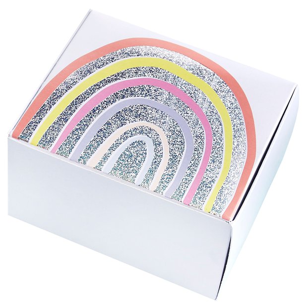 Rainbow Mini Cake Boxes (10pk) – product image 1