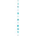 Its A Boy Glittery Balloon Tail - 1.8m – product image 1