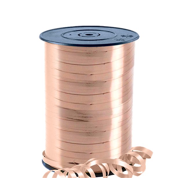 Rose Gold Metallic Curling Balloon Ribbon - 230m – Party Delights ...