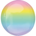 Pastel Rainbow Orbz Balloon - 16" Foil