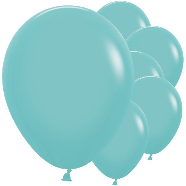 Fashion Aquamarine Sempertex Latex Balloons - 12" (50pk)