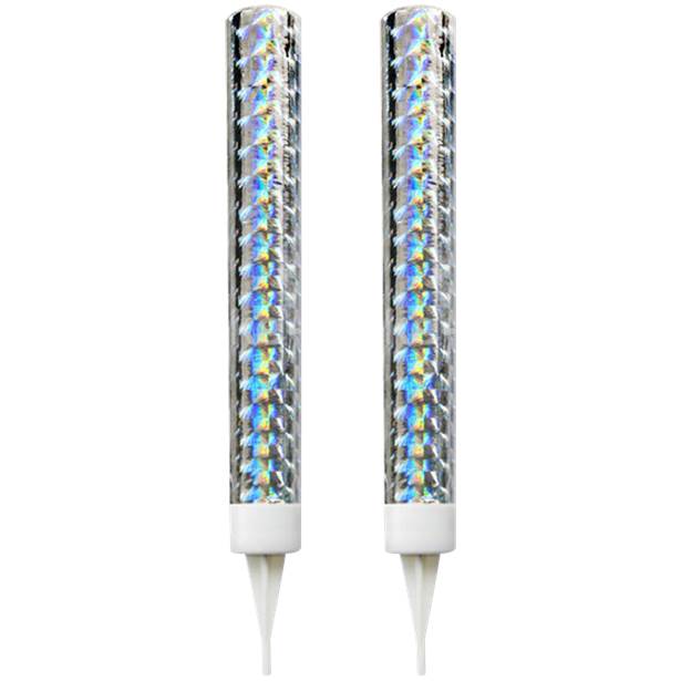 Silver Fountain Candles - 15cm (2pk)