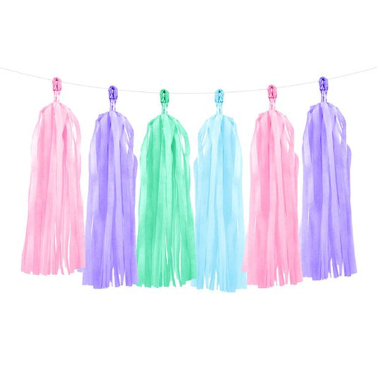 Pastel Tassel Garland Decoration - 1.5m
