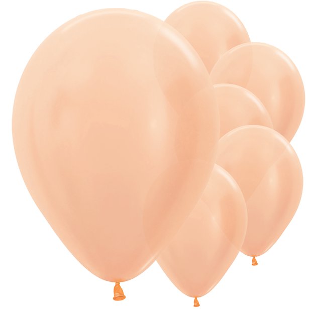 Metallic Rose Gold Balloons - 11" Latex (10pk) – product image 1
