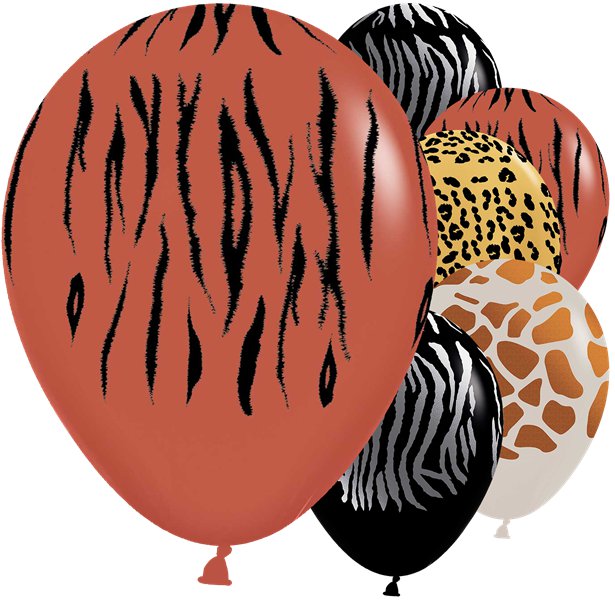 Animal Print Assorted Sempertex Latex Balloons - 5" (50pk)