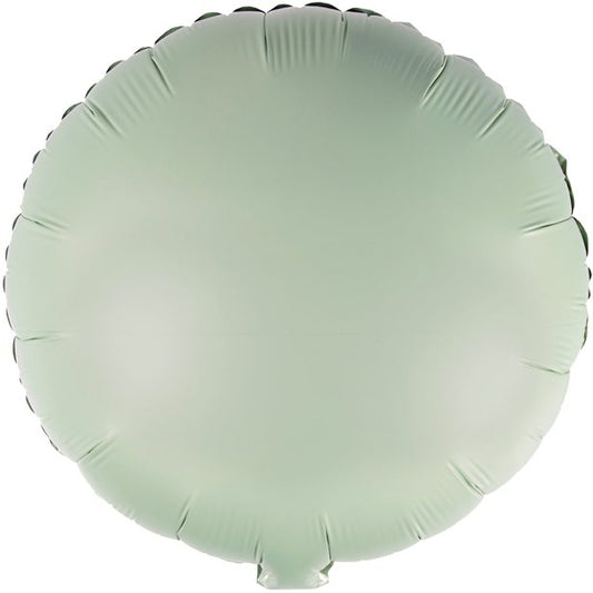 Silk Lustre Eucalyptus Round Foil Unpackaged - 18"