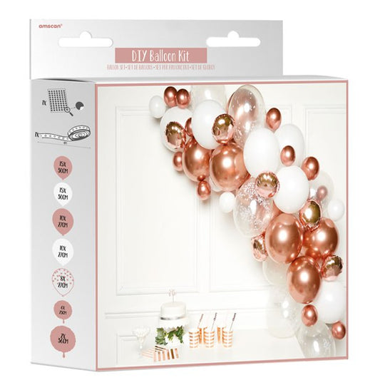 Rose Gold Balloon Arch Garland - 66 Balloons