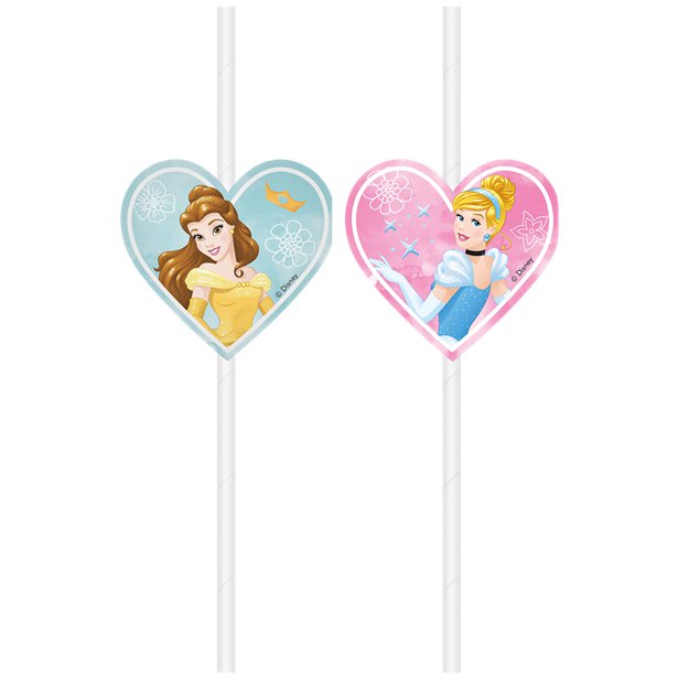 Disney Princess Live Your Story Paper Straws (4pk)