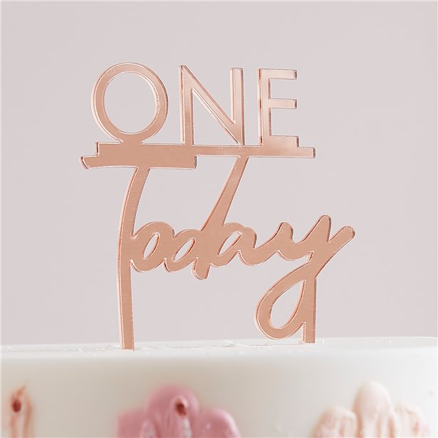 One Today Rose Gold Cake Topper – product image 1