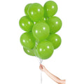 Green Balloons with Ribbon - 9" Latex (30pk) – product image 1