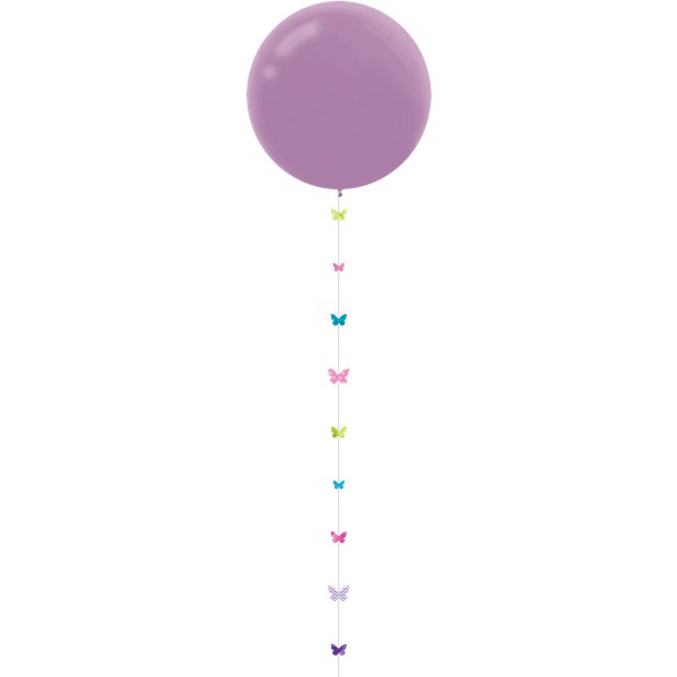 Glitter Butterflies Paper Balloon Tail - 1.8m – product image 2
