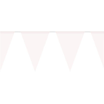 White Plastic Bunting - 10m
