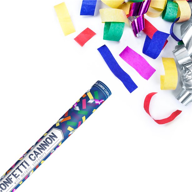 Multi Coloured Confetti Cannon - 40cm – product image 1