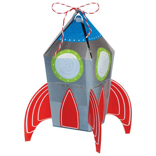 Blast Off Birthday Favour Boxes (8pk) – product image 1