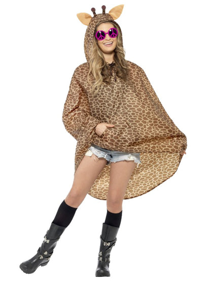 Giraffe Party Poncho - Adult Costume