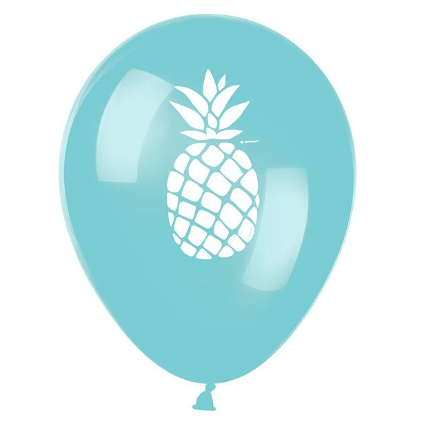 Pineapple Print Balloons - 11" Latex (6pk) – product image 3
